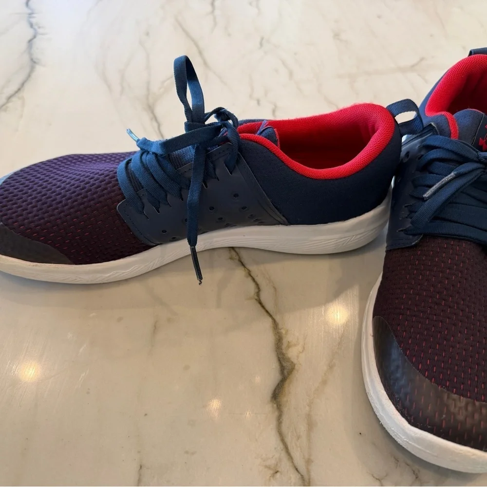 Under Armour Kids' Blue and Red Sneakers